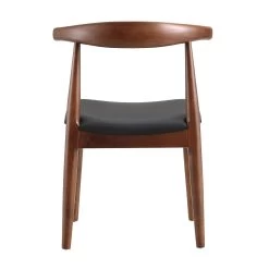 Arley Set Of 2 Beech Wood Dining Chairs, Walnut And Black 22 Arley Set Of 2 Beech Wood Dining Chairs, Walnut And Black -Garden Store DCH 007 WALNUT BLACKPU 2P WB6