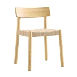 Ditton Set Of 2 Elm Wood And Jute Dining Chairs, Natural -Garden Store DCH 086 NAT 2P WB2