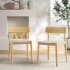 Ditton Set Of 2 Elm Wood And Jute Dining Chairs, Natural -Garden Store DCH 086 NAT 2P main