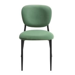 Kelmarsh Set Of 2 Grass Green Velvet Upholstered Dining Chairs -Garden Store DCH 2128 GRASS VEL 2P WB4