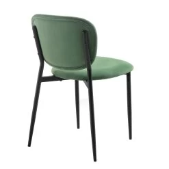 Kelmarsh Set Of 2 Grass Green Velvet Upholstered Dining Chairs -Garden Store DCH 2128 GRASS VEL 2P WB5