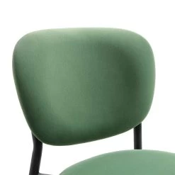 Kelmarsh Set Of 2 Grass Green Velvet Upholstered Dining Chairs -Garden Store DCH 2128 GRASS VEL 2P detail1