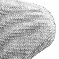 Langham Set Of 2 Grey Woven Fabric Carver Dining Chairs With Fluted Back 27 Langham Set Of 2 Grey Woven Fabric Carver Dining Chairs With Fluted Back -Garden Store DCH 2143 GREY WOV 2P detail3