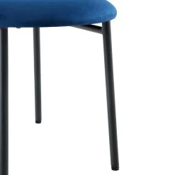 Donna Set Of 2 Navy Blue Velvet Dining Chairs -Garden Store DCH 2149 NAVY VEL 2P detail4