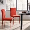 Fernie Set Of 2 Ochre Burnt Orange Velvet Dining Chairs With Upholstered Legs 2 Fernie Set Of 2 Ochre Burnt Orange Velvet Dining Chairs With Upholstered Legs -Garden Store DCH 2151 OCHRE VEL 2P main