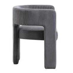 Greenwich Grey Corduroy Dining Chair -Garden Store DCH 2159 GREY CORD WB3