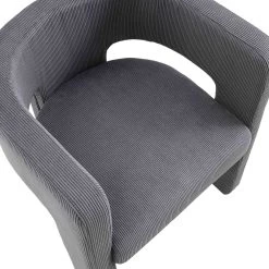 Greenwich Grey Corduroy Dining Chair -Garden Store DCH 2159 GREY CORD detail1