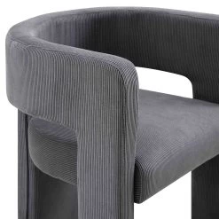 Greenwich Grey Corduroy Dining Chair -Garden Store DCH 2159 GREY CORD detail2
