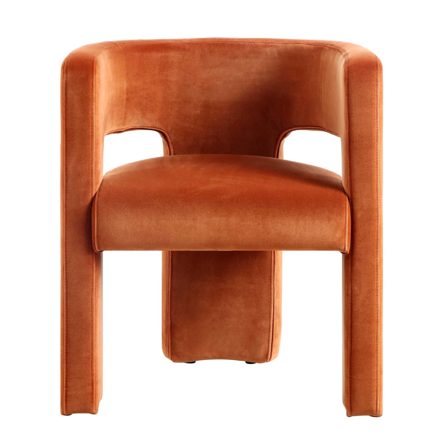 Greenwich Rust Velvet Dining Chair 5 Greenwich Rust Velvet Dining Chair - Image 3