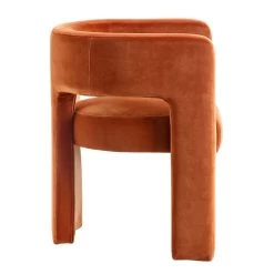 Greenwich Rust Velvet Dining Chair 18 Greenwich Rust Velvet Dining Chair -Garden Store DCH 2159 RUST VEL WB3