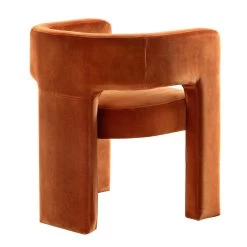Greenwich Rust Velvet Dining Chair 19 Greenwich Rust Velvet Dining Chair -Garden Store DCH 2159 RUST VEL WB4