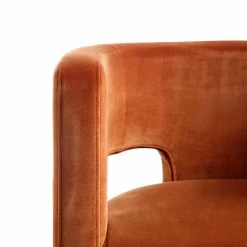 Greenwich Rust Velvet Dining Chair 23 Greenwich Rust Velvet Dining Chair -Garden Store DCH 2159 RUST VEL detail4
