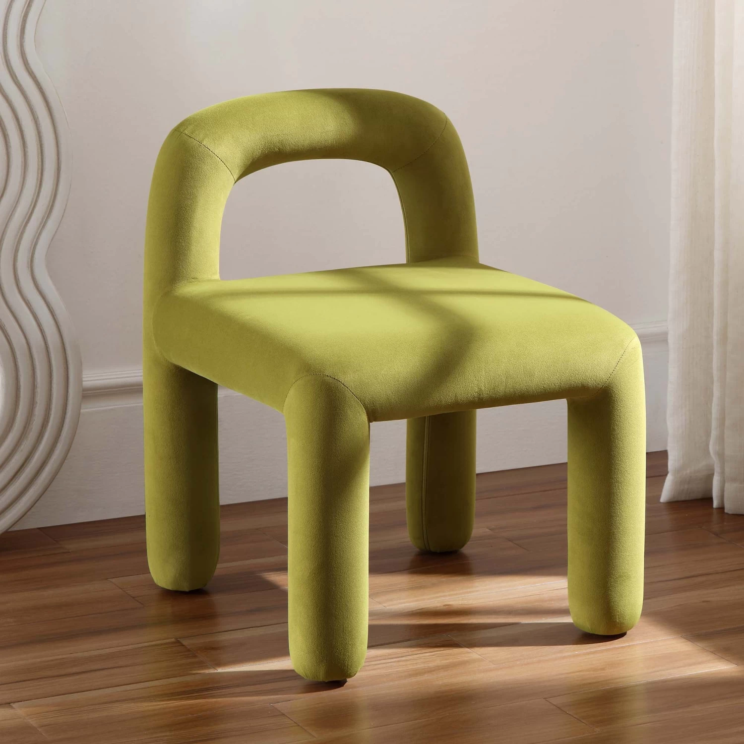 Libby Olive Green Velvet Dining Chair 3 Libby Olive Green Velvet Dining Chair