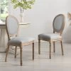 Lainston Set Of 2 Classic Limewashed Wooden Dining Chairs, Grey -Garden Store DCH 88 GREY 2P main