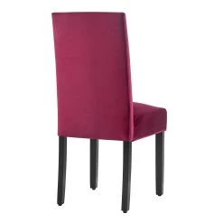 Maidwell Set Of 2 Crimson Red Velvet Dining Chairs -Garden Store DCH LW8116 REDVEL 2P 4