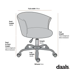 Kylie Houndstooth And Velvet Swivel Chair -Garden Store Dimensional Drawings JUNE 2022 MO 103