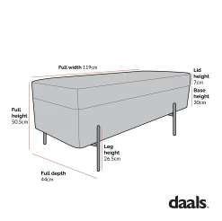 Jed Ecru Boucle 120cm Large Storage Ottoman Bench 20 Jed Ecru Boucle 120cm Large Storage Ottoman Bench -Garden Store Dimensional Drawings OTTO 2245 ECRUBOUCLE