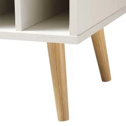 Frances Woven Rattan Drinks Cabinet, White -Garden Store FT CAB 02 WHITE detail2