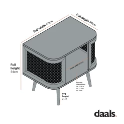 Izzy Curved Rattan Bedside Table, Walnut -Garden Store FT CurvedRange FT BST 04 3 2c974df5 ac0c 4d36 9438 3410ca423096