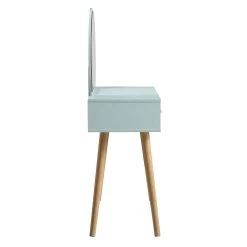 Frances Woven Rattan Dressing Table With Mirror, Mint 21 Frances Woven Rattan Dressing Table With Mirror, Mint -Garden Store FT DRTA 01 SAGE WB4