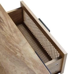 Izzy Curved Rattan 150cm TV Unit, Natural -Garden Store FT TV 03 NAT detail3