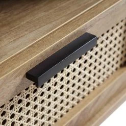 Izzy Curved Rattan 150cm TV Unit, Natural -Garden Store FT TV 03 NAT detail5