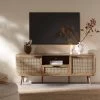 Izzy Curved Rattan 150cm TV Unit, Natural -Garden Store FT TV 03 NAT main 50