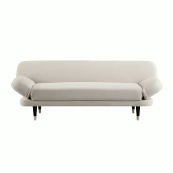 Solna 2-Seater Sofa Bed, Champagne Velvet -Garden Store GCSF 2277 CHAMP VEL GIF1