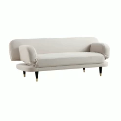 Solna 2-Seater Sofa Bed, Champagne Velvet -Garden Store GCSF 2277 CHAMP VEL GIF2