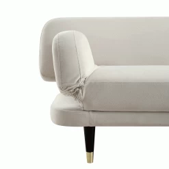Solna 2-Seater Sofa Bed, Champagne Velvet -Garden Store GCSF 2277 CHAMP VEL GIF3