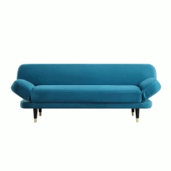 Solna 2-Seater Sofa Bed, Teal Velvet -Garden Store GCSF 2277 TEAL VEL GIF1
