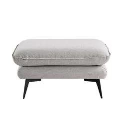 Obriel Grey Marl Fabric Footstool -Garden Store GCSF 2299 GREY FAB STOOL WB2