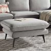Obriel Grey Marl Fabric Footstool 1 Obriel Grey Marl Fabric Footstool -Garden Store GCSF 2299 GREY FAB STOOL main