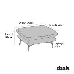 Obriel Grey Marl Fabric Footstool -Garden Store GCSF 2299 STOOL 1 dc4c12c7 4728 40d6 98af 2caea59608f1