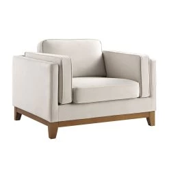 Dipley Champagne Velvet Sofa, 1-Seater -Garden Store GCSF 2339 CHAMP VEL 1ST WB2