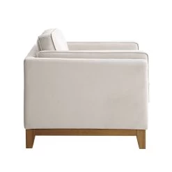 Dipley Champagne Velvet Sofa, 1-Seater -Garden Store GCSF 2339 CHAMP VEL 1ST WB5