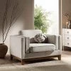 Dipley Oatmeal Fabric Sofa, 1-Seater -Garden Store GCSF 2339 OAT WOV 1ST main