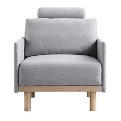 Timber Grey Marl Fabric Armchair -Garden Store GCSF 2348 GREY FAB 1ST WB2