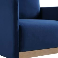 Timber Navy Blue Velvet Armchair -Garden Store GCSF 2348 NAVY VEL 1ST detail1