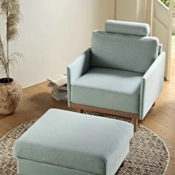 Timber Sage Green Fabric Armchair 18 Timber Sage Green Fabric Armchair -Garden Store GCSF 2348 SAGE FAB 1ST scene3