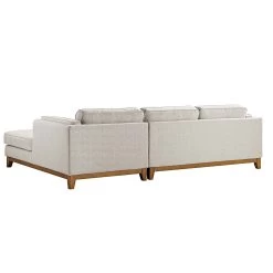 Dipley Oatmeal Woven Fabric Sofa, Grande Chaise Sofa Right Hand -Garden Store GCSF 2398 OAT WOV RIGHT WB6