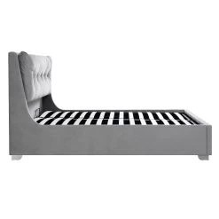 Hadley Grey Velvet Ottoman Storage Bed -Garden Store JAH 010 GREYVEL WB5