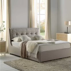 Hadley Stone Fabric Ottoman Storage Bed