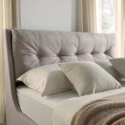 Hadley Stone Fabric Ottoman Storage Bed -Garden Store JAH 010 SAND FAB scene3