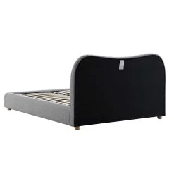 Egerie Curved Headboard Mist Grey Boucle Ottoman Storage Bed -Garden Store JAH 011 GREY BOUCLE WB6