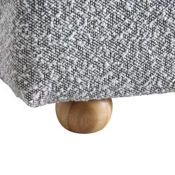Egerie Curved Headboard Mist Grey Boucle Ottoman Storage Bed -Garden Store JAH 011 GREY BOUCLE detail4