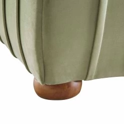 Helia Pleated Ottoman Storage Bed, Lichen Velvet -Garden Store JAH 012 LICHEN VEL detail4