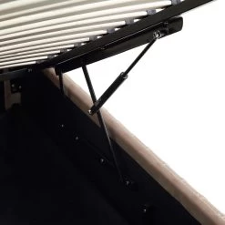 Helia Pleated Ottoman Storage Bed, Taupe Velvet -Garden Store JAH 012 MINK VEL detail5