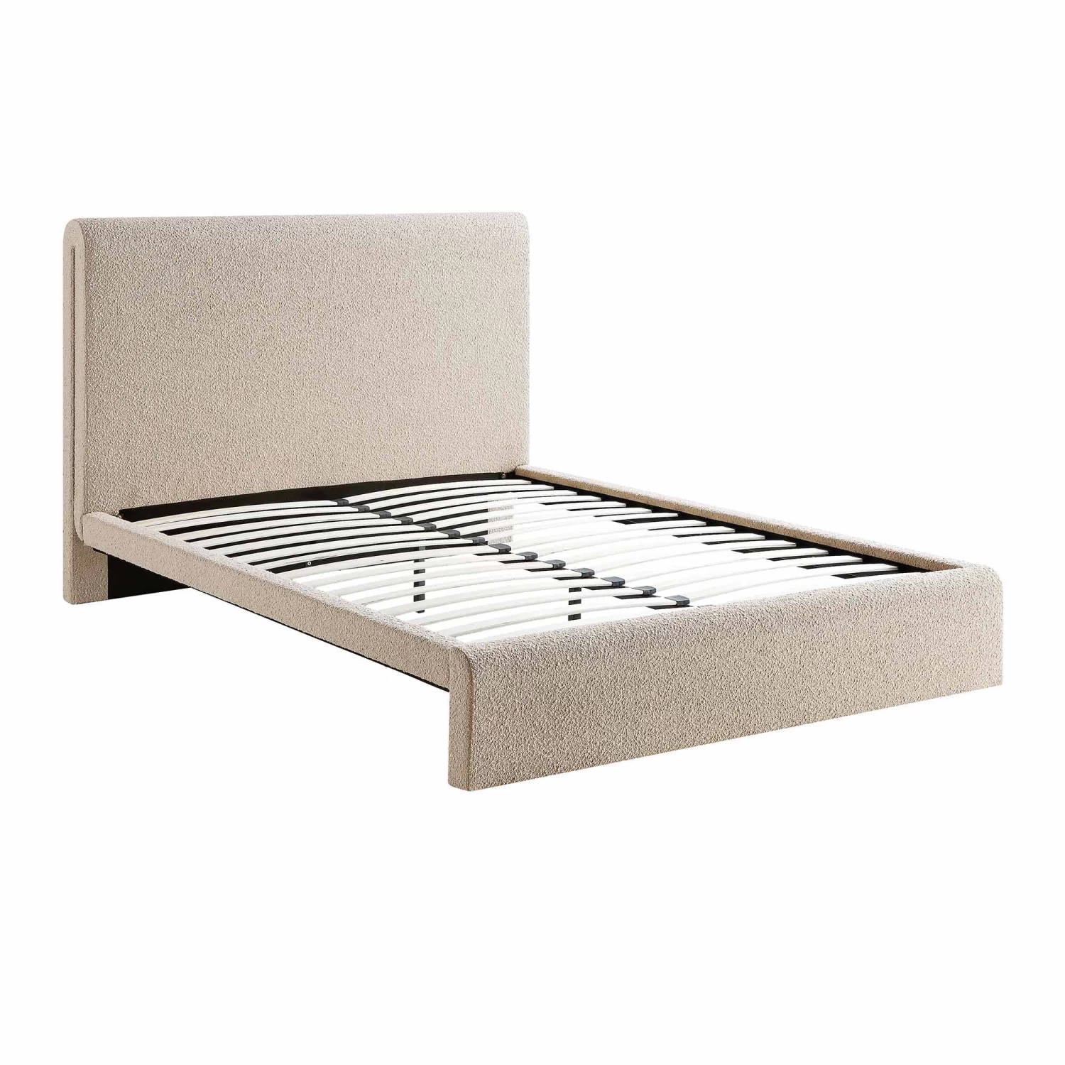 Hampstead Taupe Boucle Curved Bed 8 Hampstead Taupe Boucle Curved Bed - Image 6