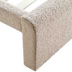 Hampstead Taupe Boucle Curved Bed 23 Hampstead Taupe Boucle Curved Bed -Garden Store JAH 016 TAUPE BOU detail3